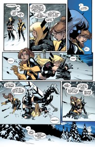 All New X-Men 18 Kitty Magik almost Hug