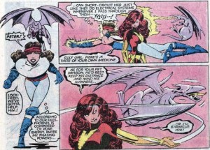 Uncanny X-Men 175 Lockheed fight Dark Phoenix Madelyne