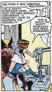 Uncanny X-Men 175 Lockheed on shoulder