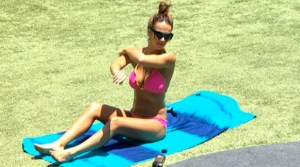 BB16 Brittany Pink Bikini Front