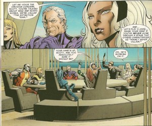 Uncanny X-Men V2 1 Cyclops Raised Hand Storm Question
