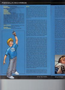 Fantastic Four 2005 Handbook Franklin Richards Terry Dodson