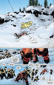 Uncanny X-Men V3 27 Cyclops Hole in Snow