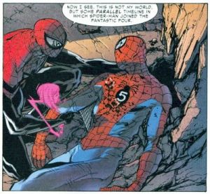 Superior Spider-Man 32 What If Spider-Man Joined Fantastic Four Dead