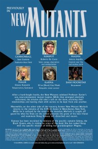 New Mutants V3 6 Recap Page