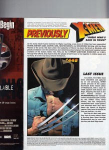 Uncanny X-Men 449 Recap Page