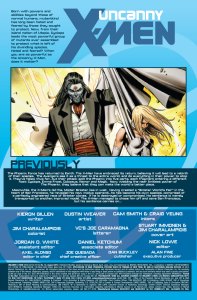 Uncanny X-Men V2 14 Recap Page