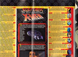 Star Trek Next Generation X-Men Second Contact Gatefold Cover